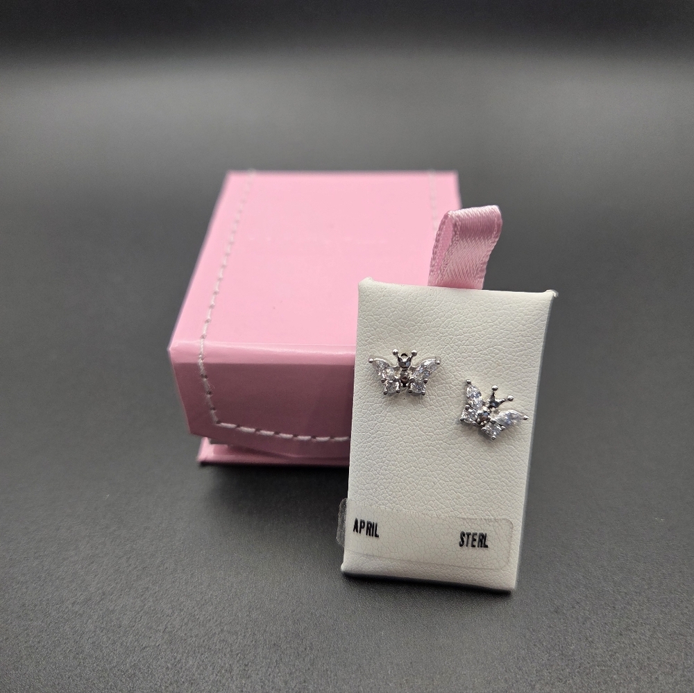 Kiddie Kraft April Birthstone Earrings